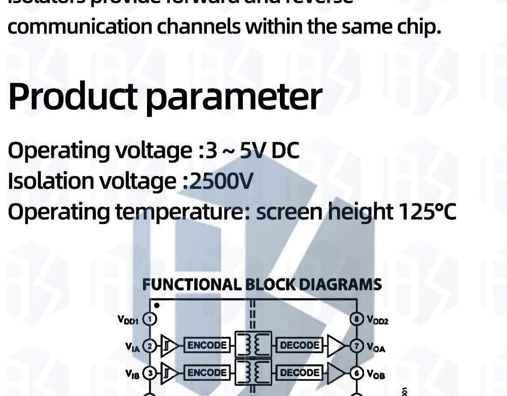 1~10PCS Magnetic Isolator Board Module Replace Optocouplers CJMCU-1201 ADUM1201 Isolator ADUM1201ARZ SOIC SPI Interface