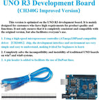1-10PCS UNO R3 CH340G MEGA328P Chip for Arduino UNO R3 + USB/TYPE-C CABLE ATMEGA328P-AU Development Board 16Mhz