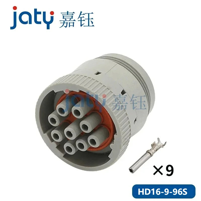 1set Grey Deutsch 9 Pin HD10 Series New ROHS Waterproof Auto Connector Diagnosctic Tool Circular Connector HD16-9-96S HD10-9-96P