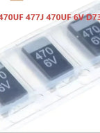 Surface Mount Tantalum Capacitor 6.3V 470UF 477 470UF 6V D7343 D Type Black Tantalum Capacitor