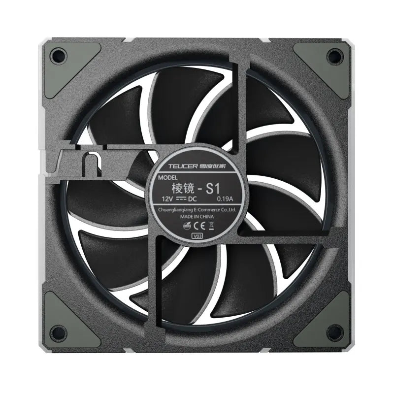 TEUCER Prism  ARGB PC Fan 12cm Computer Case Fan Kit Water Cooler 4pin PWM 5V 3PIN Cooling Fans