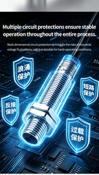 ZHICAN ZC3J M8 M12 M18 Infrared Photoelectric Sensor Diffuse Reflective Adjustable Sensing Distance NPN PNP NO NC