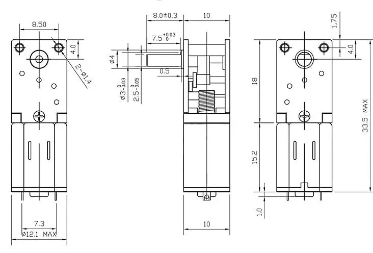 Micro Mini N20 Gear Motor DC 3V 6V 12V 4-381RPM High Torque Metal Electric Gear Reduction Motor Slow Speed Gear Motor Gearbox