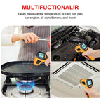 TS600 Infrared Thermometer Digital Temperature Gun Laser Non-contact Temp Reader IR Temperature Sensor Adjustable Emissivity