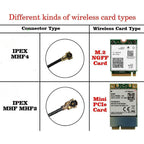 Dual Band 2.4G 5.8G RP SMA Male 12dBi WiFi Antenna + 15cm Adapter Cable for Network Card USB Adapter Security IP Camera