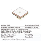 QUESCAN Ublox M10 10Hz GPS Compass Module for FPV Drone Flight Controller ArduPilot Betaflight INAV GPS Galileo GLONASS BeiDou