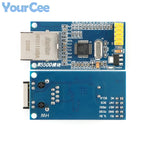 2pcs/1pc W5500 USR-ES1 SPI to LAN Ethernet Converter Board Module TCP IP 51 STM32 Microcontroller WIZ820io RC5 W5100 For Arduino
