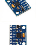 GY‑521 MPU‑6050 Three‑Axis Accelerometer Gyroscope Sensor Module 6DOF 3‑Axis Acceleration Gyro Sensor for Arduino