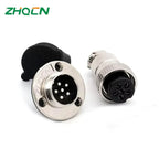 DF20 GX20 Aviation Connector 2 3 4 5 6 7 8 9 10 12 14 Pin Male Female Plug Socket Metal Push Pull Cable Connector Gold Plated Co