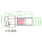 RG58 Cable Coax Adapter for WIFI Antenna Extension Cable SMA Male Female Connectors and Coaxial Cable Crimping Tool