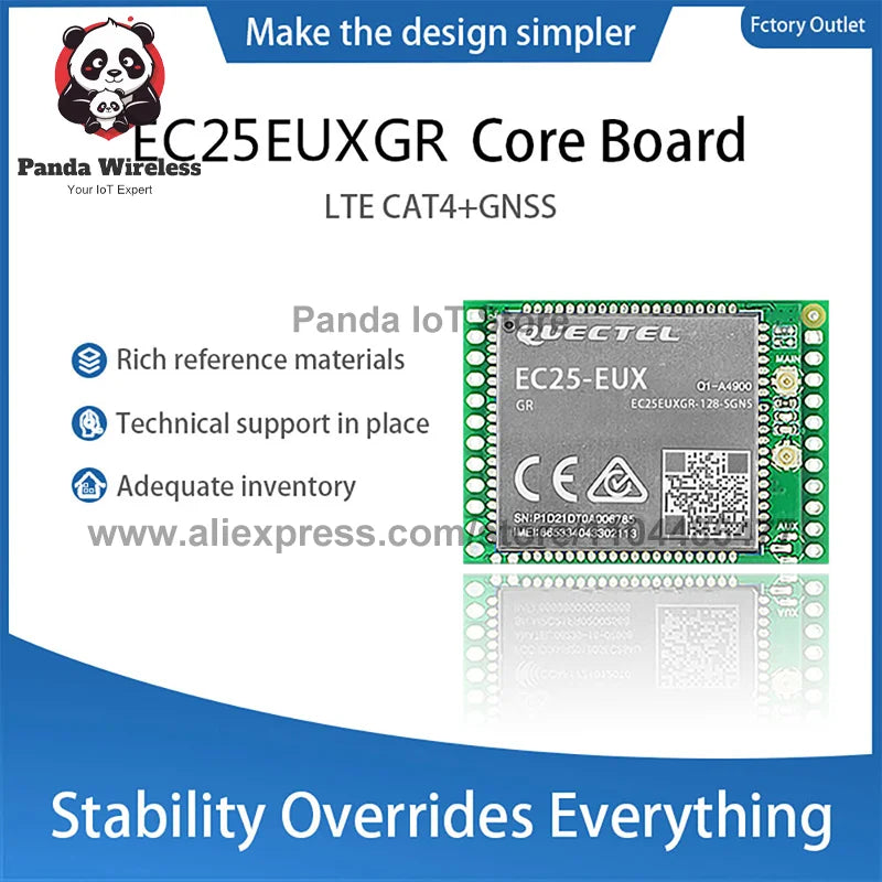 Quectel EC25-EUXGR Module EC25EUXGR 4G Development Core Board LTE CAT4 GNSS with GPS Graphzcs Card Processor Compatible