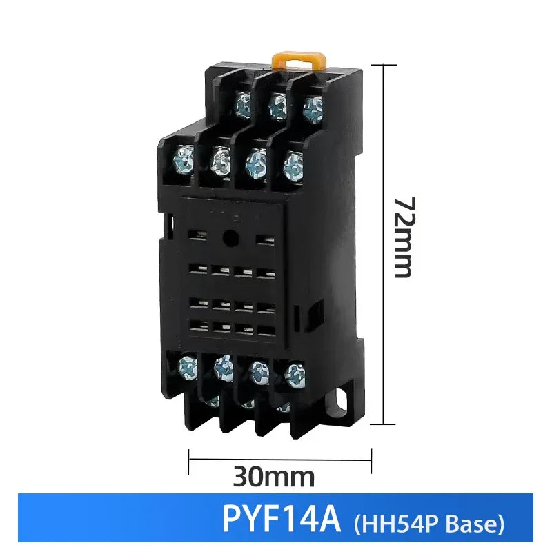 10 PCS Micro Mini Electromagnetic Switch AC 220V DC 24V HH52P HH62P 63P 64PCoil DPDT Intermediate Relay Miniature Control Relays