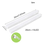 Runtowo 2pcs LED Motion Sensor Light Wireless Night Light Rechargeable Light Cabinet Wardrobe Staircase Backlight For Kitchen