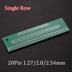 ChengHaoRan 1piece 1.27mm 2.0mm 2.54mm Pitch Transfer Plate Converter Single Double Row Pin PCB PCI Adapter Board