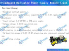 GHPYQKC MB102 Breadboard Dedicated Power Supply Module Mini USB Black White 2 Way 3.3V 5V MB-102 Solderless Bread Board