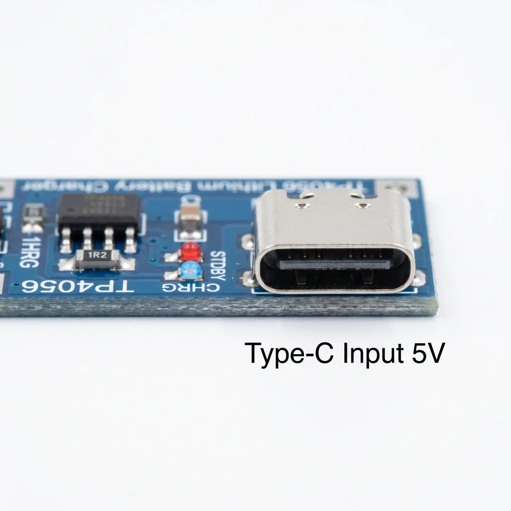 TP4056 Type-C Lithium Battery Charging Module 1A Li-ion Charger Board with Protection for 18650 Battery Pack DIY Power Bank