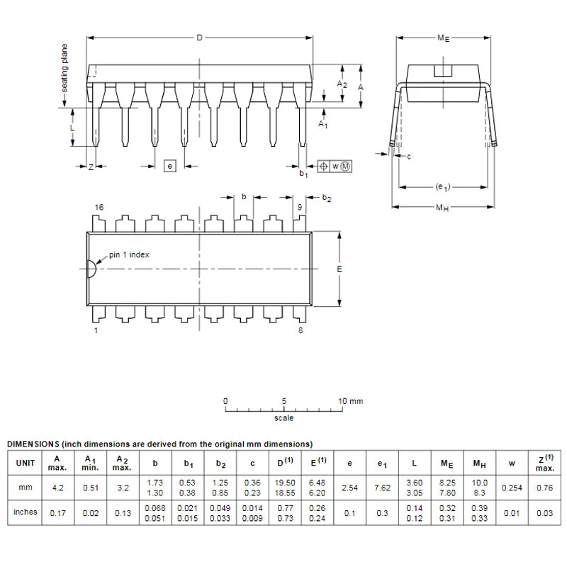 10PCS SN74HC595N 8-bit Serial-in, Serial or Parallel-out Shift Register with Output Latches; 3-state