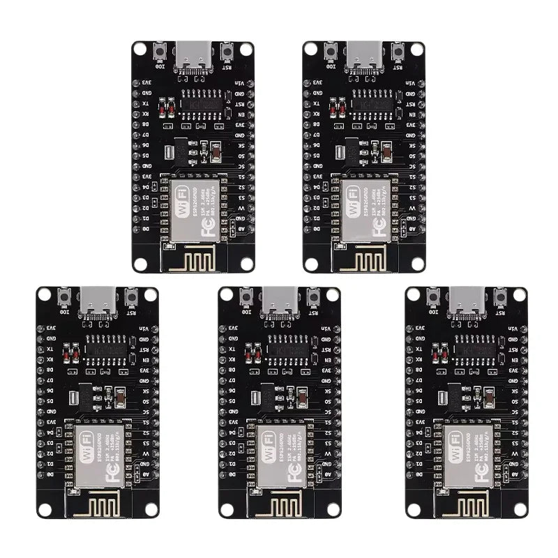 1-5PCS ESP8266 NodeMCU ESP-12E WiFi Board CH340 Type-C USB 4M Flash Arduino IoT Module