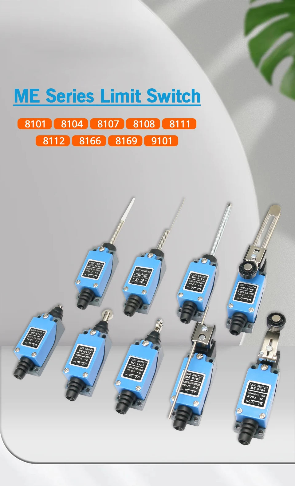 OMCH Instantaneous Limit Switches ME8104 8107 8108 8111 8112 8122 8166 8169 9101 Limit Switches for Sealed Industrial Machi