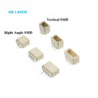 50pcs MX1.25 SH1.0 ZH1.5 PH2.0 XH2.54 VH3.96mm Straight DIP Right Angle Vertical SMT Horizontal SMD Male Wafer Connector