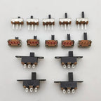 20Pcs SK12D07VG/SS12D00/SS12F15 Toggle Switch 3 Pin 1P2T PCB Slide Switch DIP ON-OFF Handle High:2mm/3mm/4mm/5mm/6mm