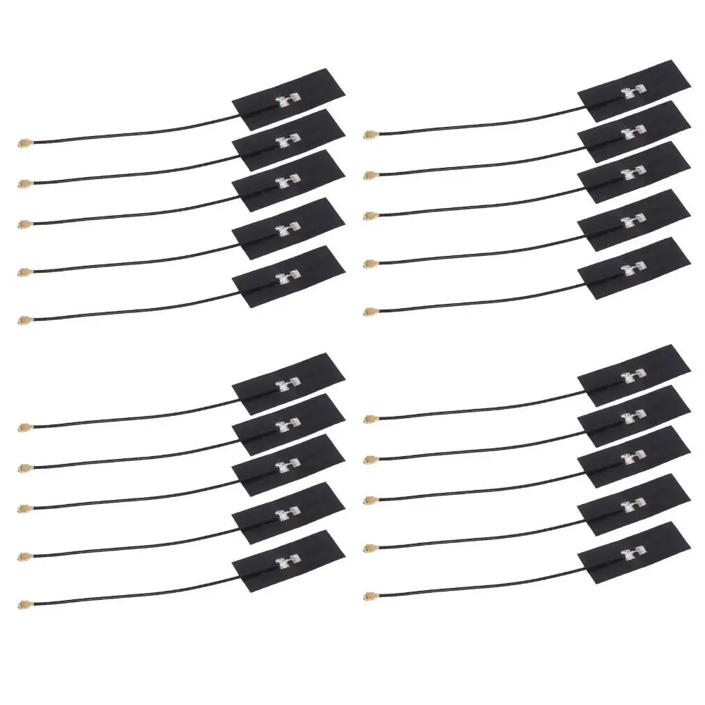 20Pcs 2.4G/5.8G FPC Antenna 2 Frequency High Gain FPC Built in Antenna for IPEX Joint Wireless Module Antenna Network Equipment