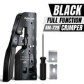 AMPCOM RJ45 Crimper CAT7 Crimping Tool for Pass Through RJ11 RJ45 Connector CAT6 CAT5E Modular Plugs With Wire Stripper Cutter