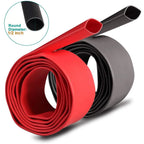 8ft/ 2.4m Length Heat Shrink Tubing Kit, 3:1 Ratio Marine Heat Shrink, Large Marine Dual Wall Adhesive Shrinkable Wire Wrap Tube