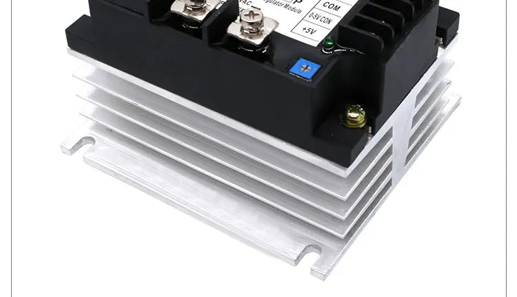 LCTC SSR 0-10V 4-20MA 0-5V Potentiometer Control Single Phase AC Voltage Regulator Relay With Heat Sink DTY Module 220V 380V