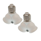 2pcs E27 to E27 3E27 4E27 E12 E17 IR Sense Rotatable AC Outlet Plug LED CFL Lamp Holder Converter Light Socket Bulb Base Adapter