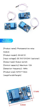 XH-M131 Photoresistor Module Automatic Brightness Control Light Switch Sensor 5V 12V 24V