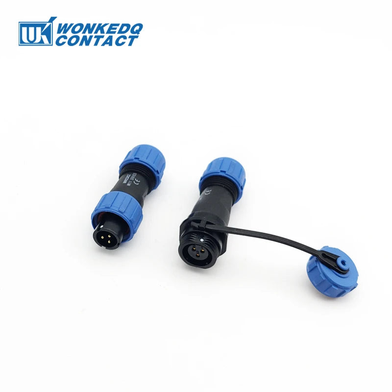 Waterproof Connector SP11 IP68 Soldering Male Plug & Female Socket Rear-nut Docking Panel Mount 2/3/4/5 Pin Aviation SP Connect