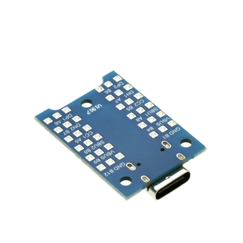 1-10pcs Type-C Breakout Board USB Interface USB Test Charging Board Type-C USB 3.1 Test PCB Board Adapter Connector