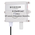 UV Light Intensity Meter Ultraviolet Sensor 4-20mA RS485 0-5V 10V Solar UV Sensor Detector Illuminance Sunshine Transmitter