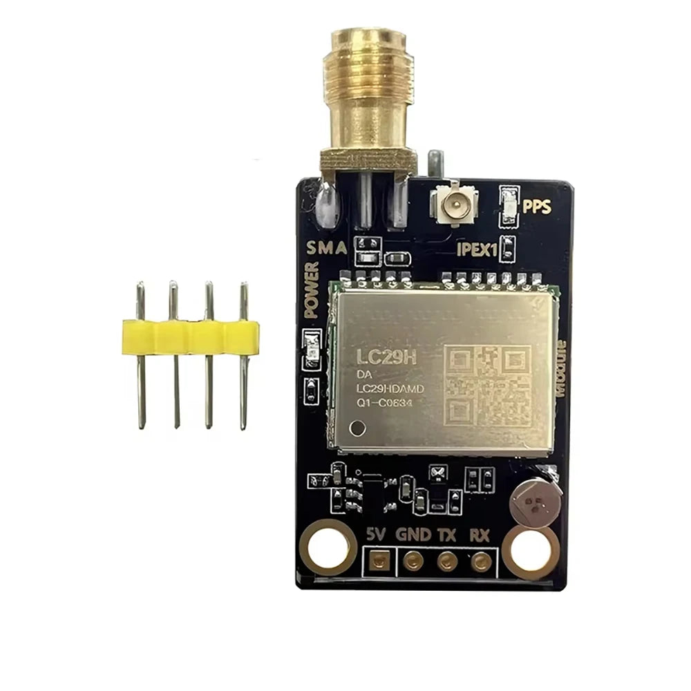 RTK Base Station Board LC29H Dual Band L1 L5 GPS Glonass Galileo High Precision Positioning Module Output RTCM Data