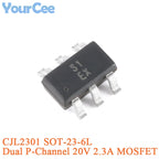 50pcs CJ3401A R1A CJ3401 R1 CJ3407 3407 CJ2307 S7 CJ2303 S3 CJ2321 S21 CJ2301 S1 CJ2305 S5 SOT-23 P-channel SMD MOSFET BSS84