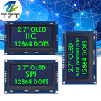 2.7 Inch OLED LCD display 128x64 drives SSD1327 IIC / SPI / 8-bit parallel port For Arduino