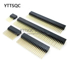 2 Piece 2.54mm 2x4P/5P/6P/8P/10P/20P/32P/40 Pin Straight Female Header Stacking Connector Double Row PC104 For Raspberry Mode