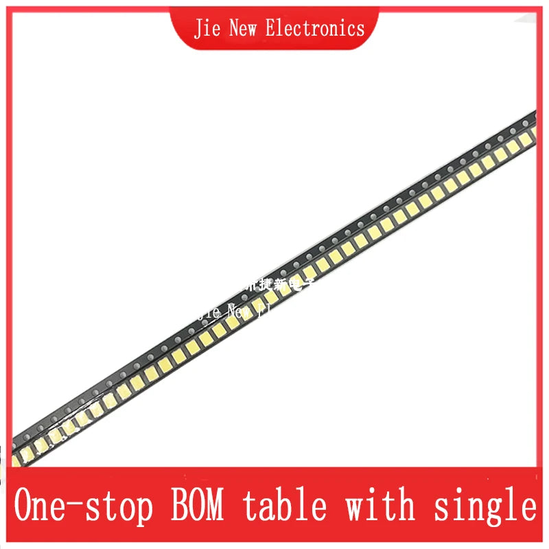 100pcs High Brightness SMD LED 2835 1W 0.5W 0.2W White 3V 6V 9V 18V 36V 150MA/100MA/30MA/60MA/80MA 6000-6500K  High Bright NEW