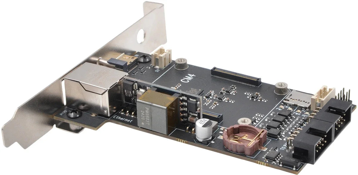 VoltSSupTronics Raspberry Pi Based IPKVM PCI Card KVM Over IP PIKVM X651 - POE Supported