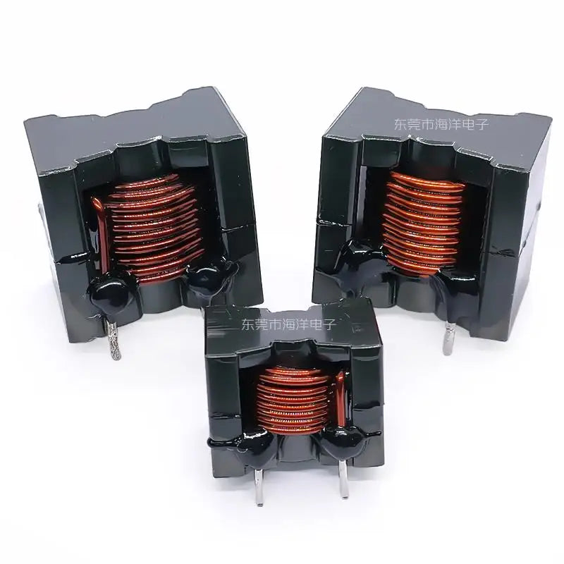 High Current Flat Copper Wire Inductor 10uH 30A Filtering Energy Storage Through-Hole Magnetic Core Inductor Coil PQ2010 2615