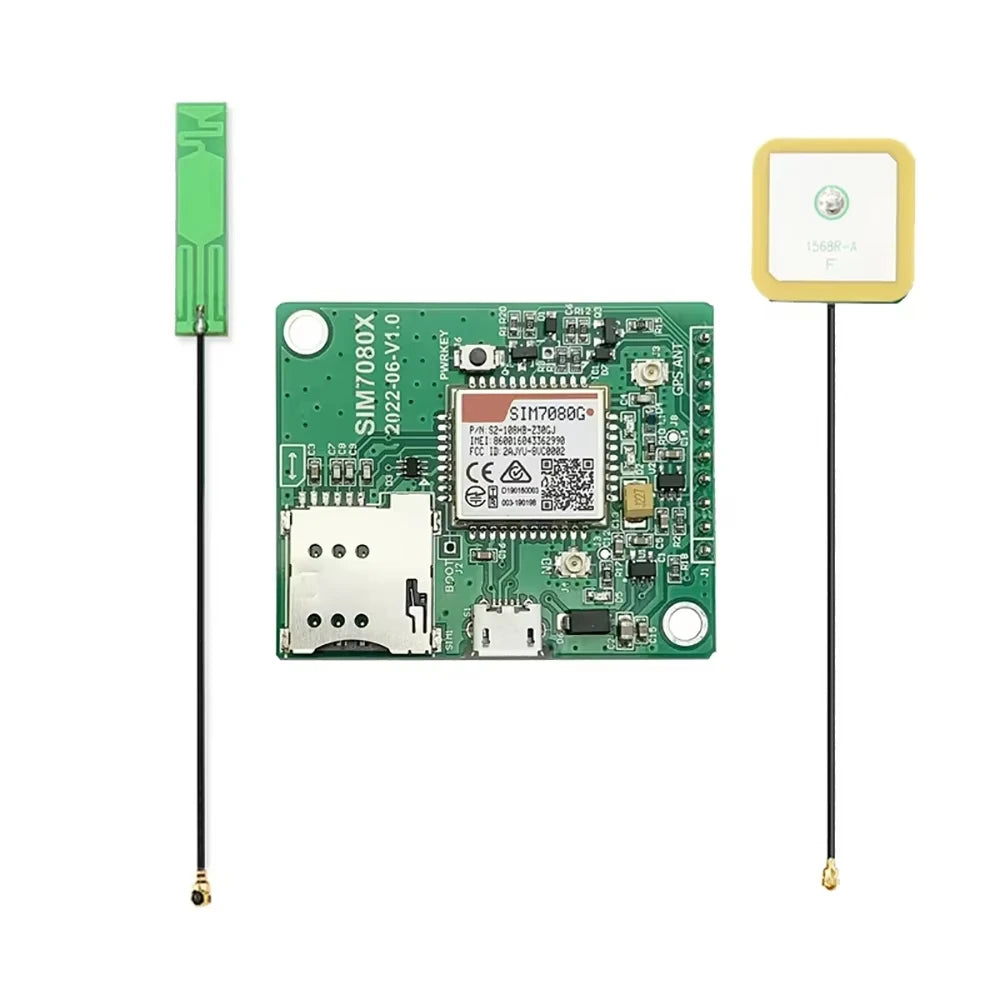 SIMCOM SIM7080G Breakout Multi-Band CAT-M and NB-IoT Module Development Board With Embedded CA-L01 4G CAT1 CA-G01 GNSS Antenna