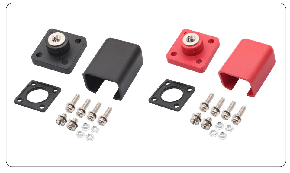 OMCH Red/Black Through Wall Type Copper Terminal Connector 120A 200A High-Current Lithium Battery Energy Storage Terminal