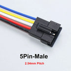 2/3/4/5/6 Pin SM JST Plug Socket Terminal Wire Male Female Connector Cable For Led Strip Light Lamp Driver Adapter With 20cm