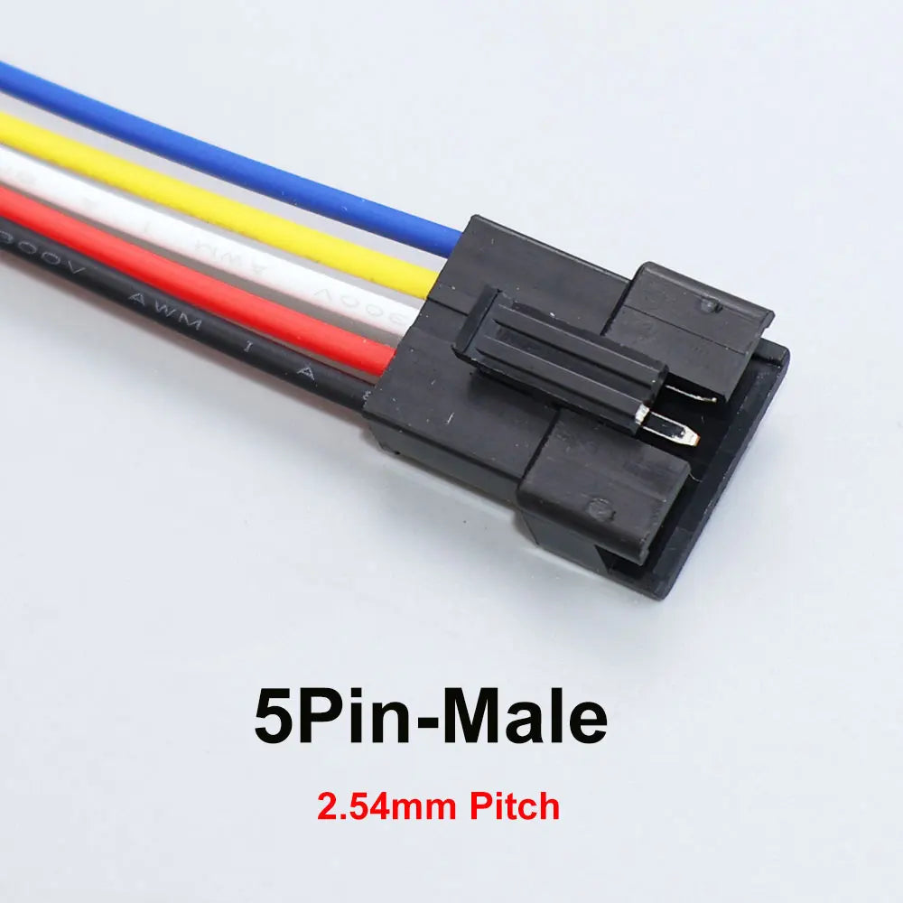 2/3/4/5/6 Pin SM JST Plug Socket Terminal Wire Male Female Connector Cable For Led Strip Light Lamp Driver Adapter With 20cm