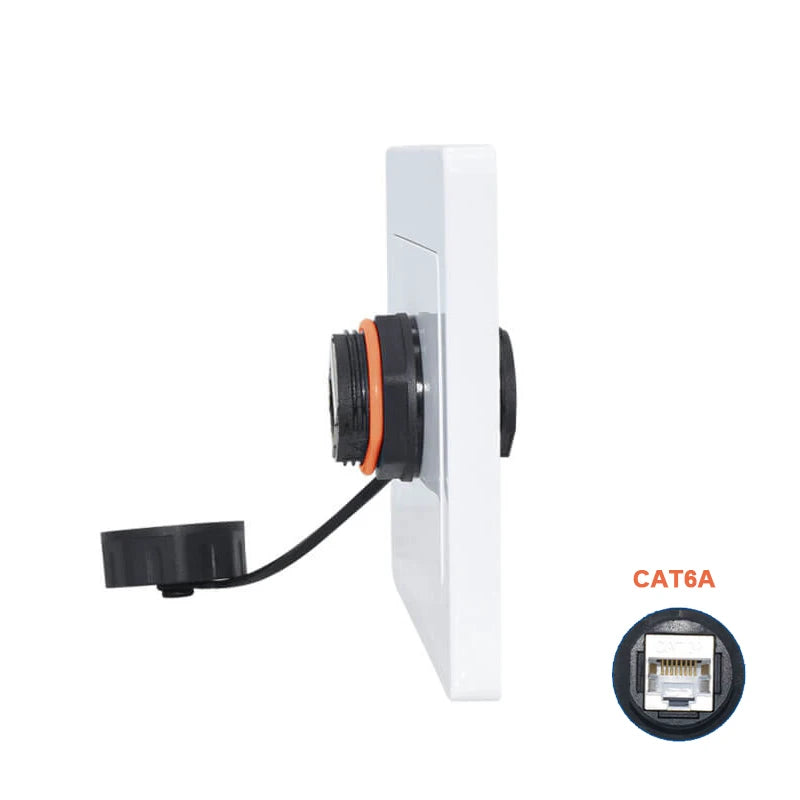 YXY Network RJ45 Panel Mount Connector IP68 Ethernet Dual Size M20/M23 CAT5E/CAT6/CAT6A Waterproof Outdoor Wire Connector