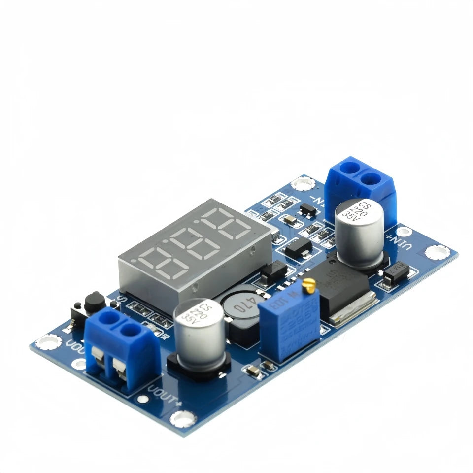 LM2596 DC DC Step Down Converter Voltage Regulator LED Display Voltmeter 4.0~40 to 1.3-37V Buck Adapter Adjustable Power Supply
