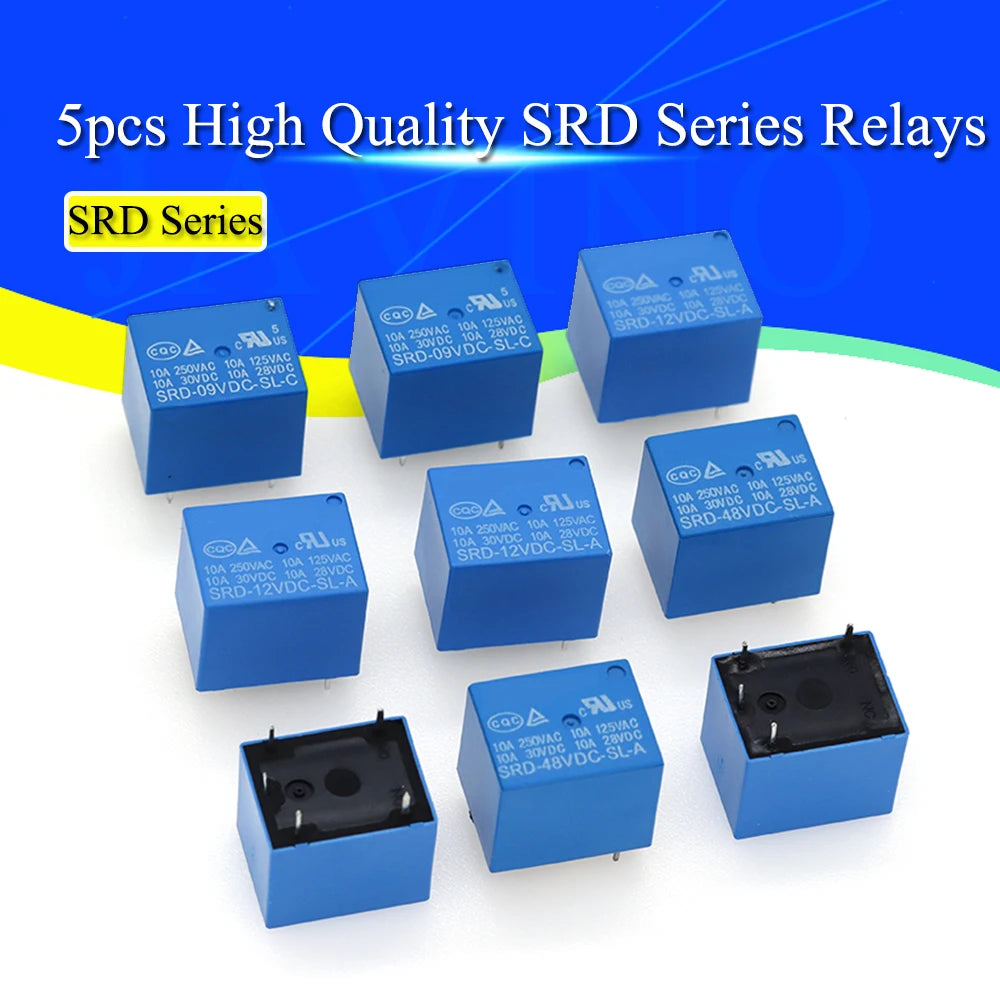 5/20/50PCS Javino Relay SRD-5VDC-SL-C SRD-12VDC-SL SRD-3VDC SRD-9V relays 4/5PINS 12V DC High Quality Javino