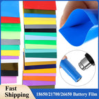 50 ~ 2000pcs PVC Heat Shrink Tubing 18650/21700/26650 Lithium Battery Films Pre-cut Shrinkable Sleeve Protect for Batteries Wrap