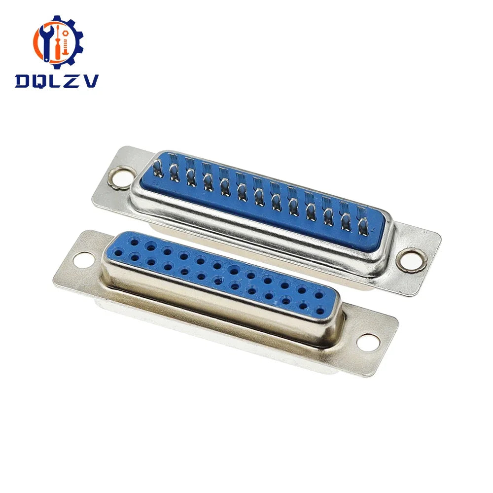 5PCS D-SUB 9 15 25 37 Pin Male Female Solder Type Connector DIP Straight Mount Serial Port Adapter 2 Rows DB9 DB15 DB25 DB37